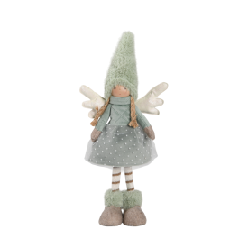 DKD Home Decor Figura de Hada de Navidad Fantasía de Poliéster Verde para Decoración del Hogar 10x42x19cm Precio: 10.50000006. SKU: B18C27D5XQ