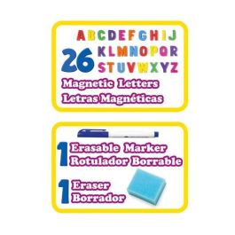 Molto Pupitre Magnético Infantil Rosa con 30 Accesorios, Pizarra de 90 cm para Niños y Niñas