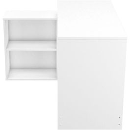 NAGANO Escritorio de esquina moderno blanco mate - L 111,9 cm NAGANO Escritorio de esquina moderno blanco mate - L 111,9 cm