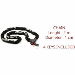 Master Lock MAS3520190922632 Cadena Antirrobo de 2 metros para Motos y Scooters