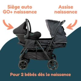 Cochecito Doble BAMBISOL - Totalmente equipado - Protector de lluvia incluido - Fácil plegado Cochecito Doble BAMBISOL - Totalmente equipado - Protector de lluvia incluido - Fácil plegado