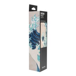 ERIK Alfombrilla Gaming La Gran Ola de Kanagawa Hokusai 80x35cm, Tapete impermeable de tela con base antideslizante para teclado y ratón