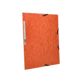 Carpeta Q-Connect Gomas Kf02170 Carton Simil-Prespan Solapas 320x243 mm Naranja