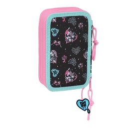 Safta Plumier Escolar Triple Cremallera 37 Piezas Monster High 195x125x55 mm
