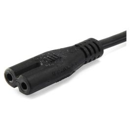 EQUIP Cable de Alimentación IEC 2 pines a C7 3m Macho/Hembra Negro H03VVH2-F 250V 2.5A 112161