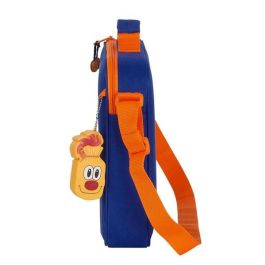 Cartera Escolar Valencia Basket Azul Naranja (38 x 28 x 6 cm)