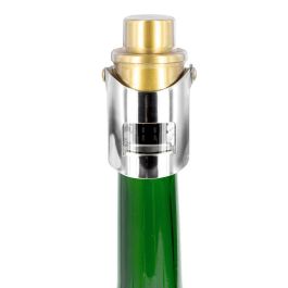 Cook Concept Tapón Cava Air-Pump Acero Inoxidable y Silicona Cierre Presión Conserva Burbujas Hasta 10 Días