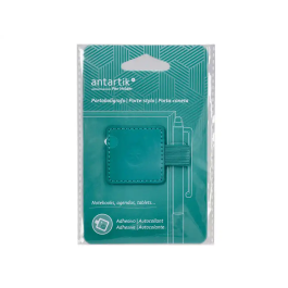 Antartik Portabolígrafo Autoadhesivo para Cuaderno Note con Elástico hasta 15 mm, Verde Aguamarina, Material PU, 40x40 mm Precio: 0.69000008. SKU: B195CK3JS5