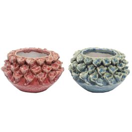 Jarron Mediterraneo DKD Home Decor Rosa Turquesa 22 x 13 x 22 cm (2 Unidades) Precio: 31.89000012. SKU: S3031058