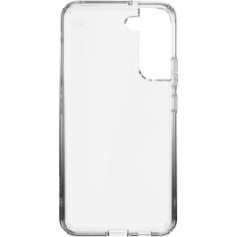 Speck Presidio Perfect-clear Funda para Samsung Galaxy S22 Plus - Protección contra caídas de 4 metros, Antimicrobiana, Transparente, Carga Inalámbrica Qi