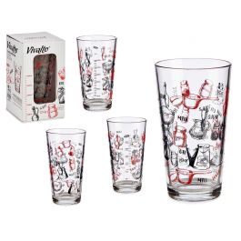Vaso Medidor Recetas 450 ml Vivalto - Vidrio 8.7x14.8x8.7 cm (36 Unidades) Precio: 62.50000053. SKU: S3607729