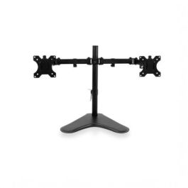Ewent EW1536 Soporte para Mesa de 2 Monitores hasta 32 Pulgadas, VESA 75x75/100x100, Ajustable en Altura, Inclinación, Rotación y Giro, Ergonomico