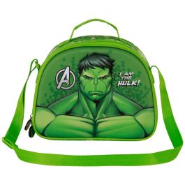 Bolsa Portamerienda 3D Rage Marvel Hulk Verde