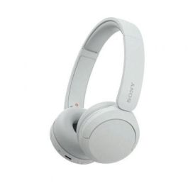 Sony WH-CH520 Auriculares Inalámbricos Bluetooth con Micrófono, hasta 50h Batería, Conectividad Multipunto, DSEE, Sonido Optimizado, Blancos