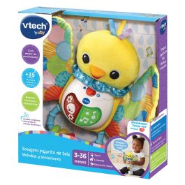 V-Tech 80-558722 Sonajero Pajarito Interactivo con Melodías, Sonidos y Canciones. Estimulación Táctil y Sensorial +3 Meses.
