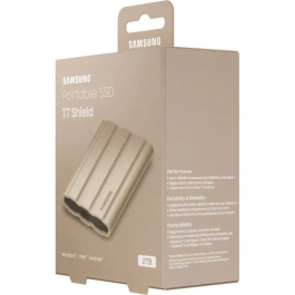 Samsung Unidad SSD Externa T7 Shield 2 TB USB 3.2 Gen 2 (USB-C) MU-PE2T0K/EU