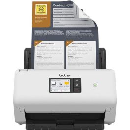 BROTHER Escaner de sobremesa ADS4500W alta velocidad a doble cara, tarjeta de red cableada y WiFi.