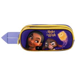 KARACTERMANIA Portatodo 3D Wish Disney doble compartimento con cremallera y forro interior - Estuche con relieve Precio: 6.59000001. SKU: B1G5ZBJZKY