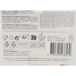 Cafetera 6 Tazas Induccin Masterchef (6 Unidades) Cafetera 6 Tazas Induccin Masterchef (6 Unidades)