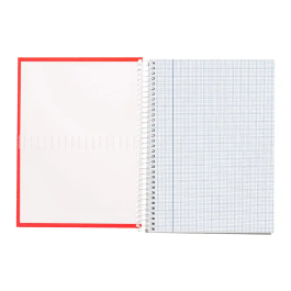 Liderpapel Cuaderno Espiral A5 Crafty Tapa Forrada 80 Hojas 90gr Milimetrado 2mm Colores Surtidos