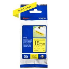 Cinta Para Etiquetadores Brother Cinta Rotuladora Amarillo- Negro 18 Cinta Para Etiquetadores Brother Cinta Rotuladora Amarillo- Negro 18