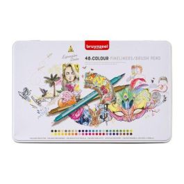 Rotulador Fibra Bruynzeel Doble Punta Caja De 48 Precio: 38.50000022. SKU: B12PMBNTFP