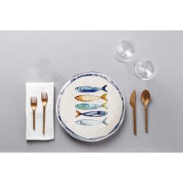 Plato Hondo 21 cm Peixe Iberica Brillo - La Mediterranea (12 Unidades) Plato Hondo 21 cm Peixe Iberica Brillo - La Mediterranea (12 Unidades)