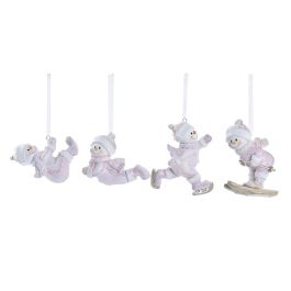 DKD Home Decor Decoración Colgante Navidad Fantasía Resina Rosa Blanco 4x8.5x7.5 cm (8 Unidades, Surtido Aleatorio) Precio: 17.5000001. SKU: B1KJP6GBQ2