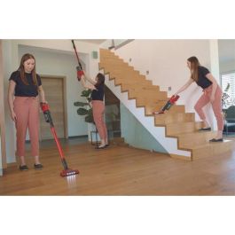 Einhell TE-SV 18 Li solo Aspiradora escoba 2 en 1 sin bolsa, para superficies de hogar y coche, color negro/rojo
