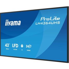iiyama Monitor Profesional 43" UHD 3840x2160 VA DLED Panel, 500cd/m², Horizontal/Vertical, Android 14, HDMI, USB-C, WiFi, 24/7