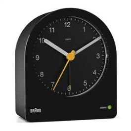 Braun BC-22-B Reloj Despertador Clásico Analógico Negro con Movimiento Continuo Silencioso y Alarma Creciente Precio: 31.50000018. SKU: B1GXVSKADD