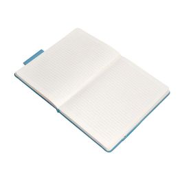 Cuaderno Con Gomilla Antartik Notes Tapa Dura A5 Hojas Rayas Azul Claro 100 Hojas 80 gr Fsc