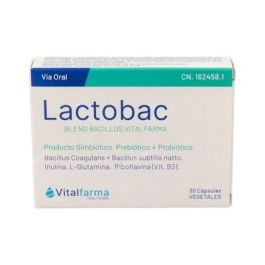 VITALFARMA Lactobac 30 Cap. Suplemento Simbiótico con Inulina y Lactospore para Flora Intestinal Precio: 17.9899995. SKU: B1ANMH86AS