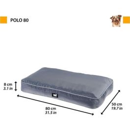 Cojín para perros - FERPLAST - POLO - 80 x 50 x 8 cm - Gris - Antiarañazos Cojín para perros - FERPLAST - POLO - 80 x 50 x 8 cm - Gris - Antiarañazos