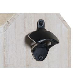 DKD Home Decor Abrebotellas Boho Blanco Natural Paulownia 15 x 29.5 x 20 cm (2 Unidades)