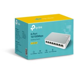 TP-Link TL-SF1008D Switch Ethernet Rápido de Escritorio 8 Puertos 10/100Mbps, Plug & Play, Ahorro Energía hasta 60% para SOHO