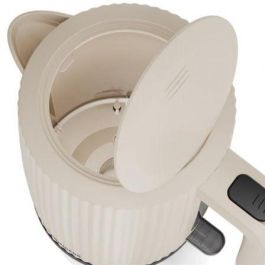 Princess 236048 Hervidor de Agua Wave Beige 1.7L 2200W con Apagado Automático y Filtro Extraíble
