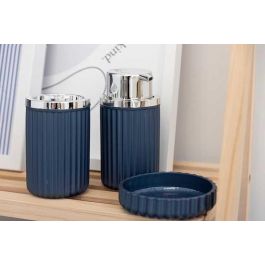 Set Baño 3 Piezas Azul Berilo - Jabonero, Dispensador y Bote (12 Unidades) Set Baño 3 Piezas Azul Berilo - Jabonero, Dispensador y Bote (12 Unidades)