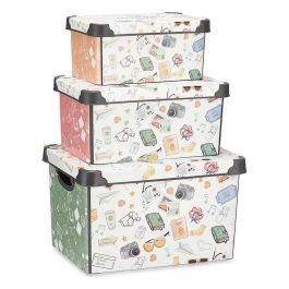 Kipit Set 3 Cajas de Plástico Memories, 39x29x23.5 cm, 35x23.5x16.5 cm, 29x19x13.5 cm Precio: 11.58999952. SKU: S3611193