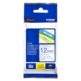BROTHER Cinta laminada transparente/azul 12mm