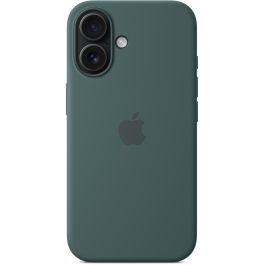 Apple iPhone 16 - Funda de Silicona con MagSafe, Verde Lago