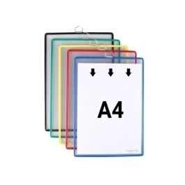 Djois Funda para colgar DIN A4 anilla metálica PVC antirreflejo colores surtidos, pack de 5 unidades para pizarras Precio: 19.68999967. SKU: B1DKCZ9MX7