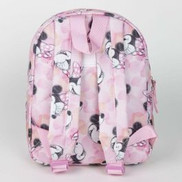 Mochila Escolar Minnie Mouse Rosa 22 x 27 x 9 cm