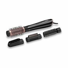 Babyliss Perfect finish - Cepillo de aire iónico 1000W, 2 temperaturas, botón de aire frío, neutraliza electricidad estática, cepillo térmico de 38mm y puas suaves de 20mm
