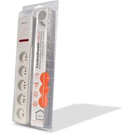 Scs Sentinel Extensión de Regleta de Enchufes con Control Remoto Inalámbrico, 5 Tomas Individuales, Ahorro Energía, 2300W, 30m Scs Sentinel Extensión de Regleta de Enchufes con Control Remoto Inalámbrico, 5 Tomas Individuales, Ahorro Energía, 2300W, 30m