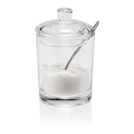 Andrea House Azucarero de cristal con cuchara Ø7x11cm ms21523 Precio: 9.5000004. SKU: B1C4WF3W6T