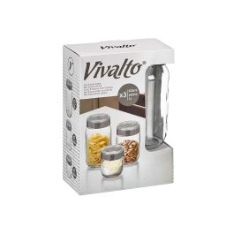 Set 3 Botes Vivalto Gris 425, 660, 1000 ml - Cristal y PS, 18.5x26x9.6 cm (6 Unidades) Set 3 Botes Vivalto Gris 425, 660, 1000 ml - Cristal y PS, 18.5x26x9.6 cm (6 Unidades)
