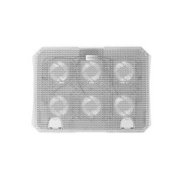 Mars Gaming MNBC23 Base Refrigeración para Portátil 16" con 6 Ventiladores LED Azul, Stand 6 Posiciones, USB y Soporte Móvil Blanco