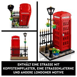 LEGO Ideas Cabina Telefónica Roja de Londres 21347, Juego de Construcción, 1460 Piezas, Multicolor