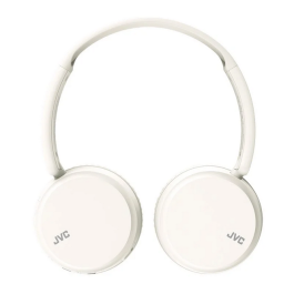 JVC Auriculares Inalámbricos HA-S36W con Micrófono Bluetooth, 35h Batería, Multipunto, Blancos